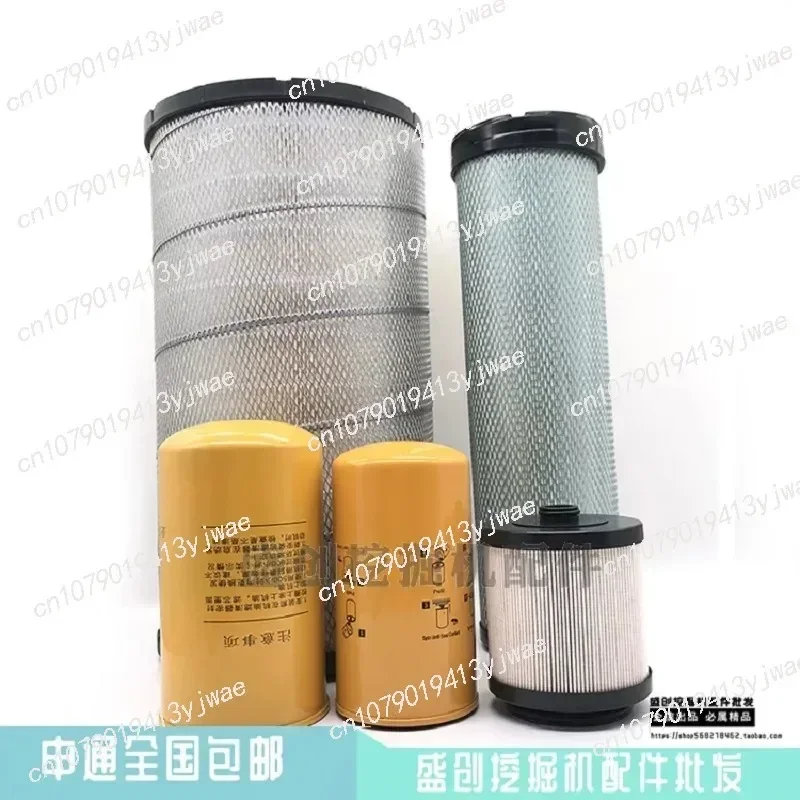 Excavator Sany SY215C-10 Engine Oil Diesel Air Filter Oil Water Paper Diesel Hydraulic Filter