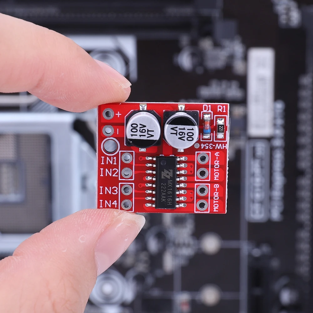 

L298N DC Stepper Motor Board Dual H Bridge Mini Dual DC Motor Module 2.5A Two Channel Reversing PWM Speed Electronic Components