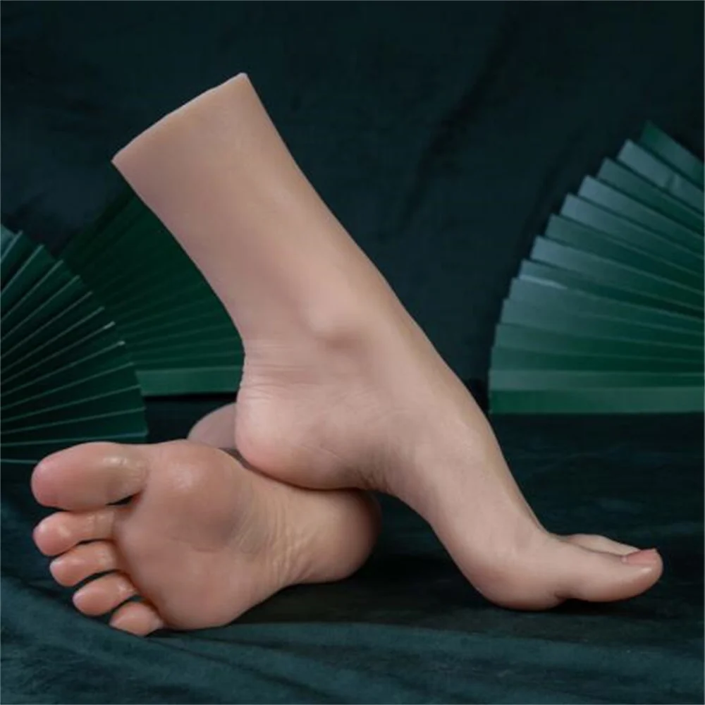 Female Foot Silica Gel Mannequin, Manicure Jewelry Display, Artificial Props, Joints Can Positioned Medical Science, E120, New