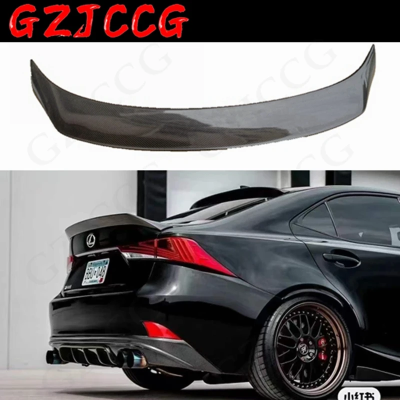 Carbon Fiber FRP Rear Trunk Boot Duck Spoiler Back windshield Wing For Lexus IS IS250 IS300 IS350 2014-2018 Car Styling