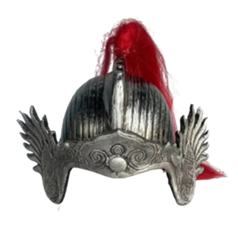 Silver Chinese Vintage General Hat For Men Armor Soldier Headgear Retro Cosplay Head Wear
