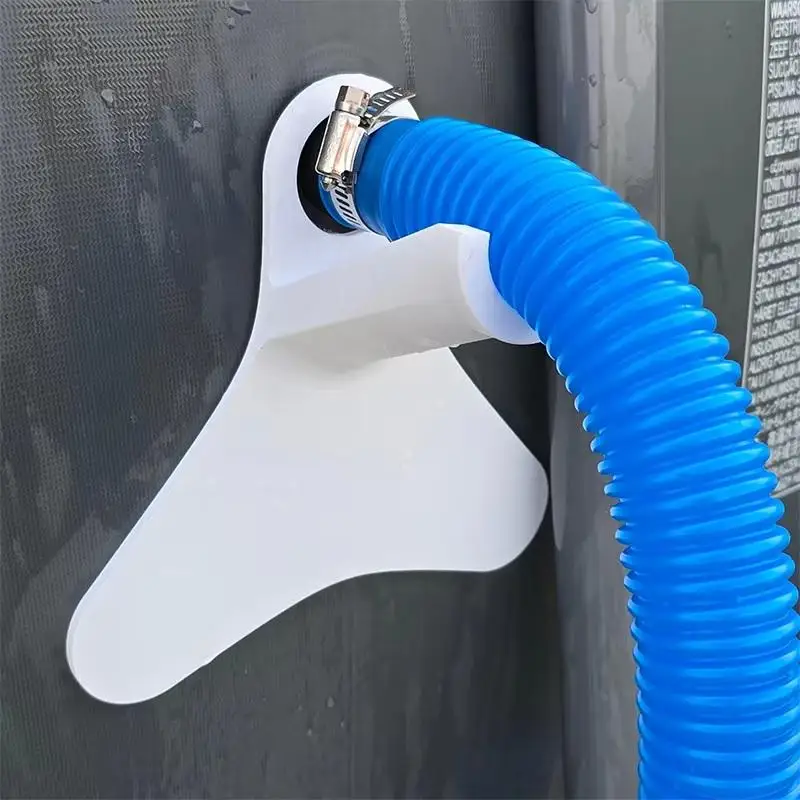 Swimming Pool Hose Holder No Drill Pipe Support Bracket for Intex Marimex Above Ground Pools Home Use