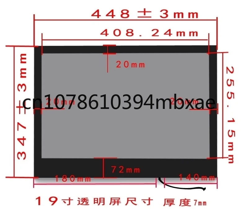 Small Size Touch Transparent Oled Transparent Lcd Display