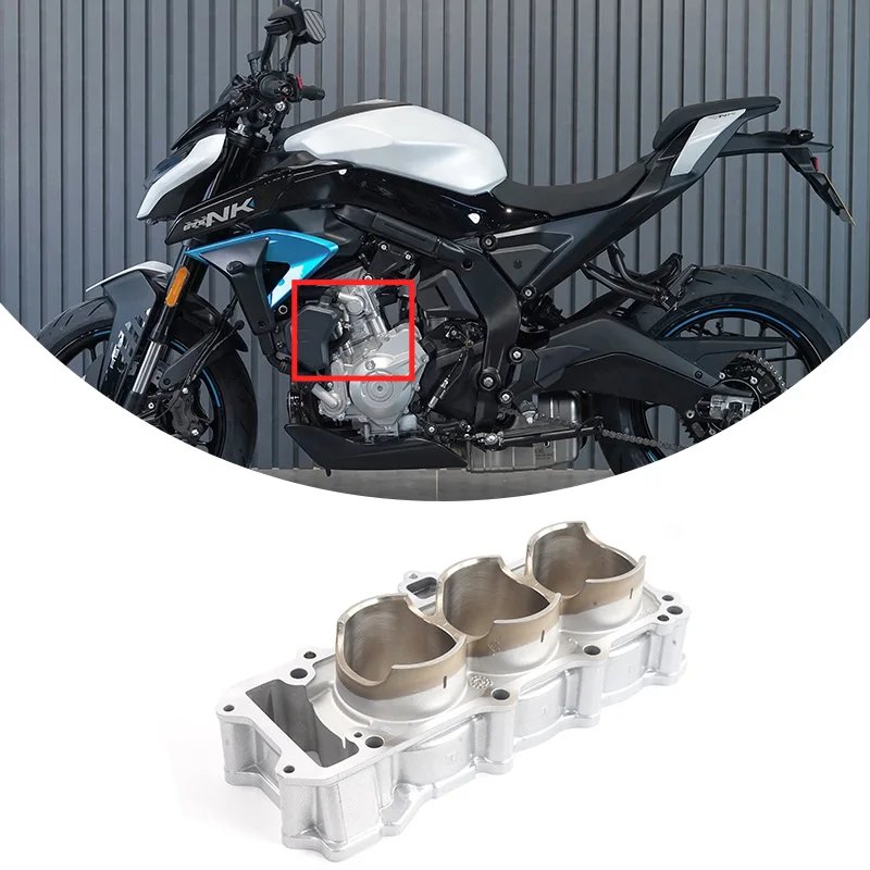 For CFMOTO Original 675NK 675SR Cylinder Block NK675 SR675 CF650-10-11 Motor Engine Cylinder Motorcycle Accessory Original Part