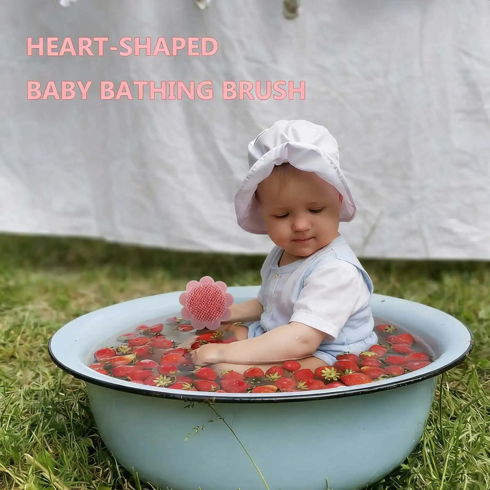 

Массажер для кожи головы младенцев, силиконовая щетка для купания, отшелушивающая щетка для душа, инструмент для ухода за новорожденными, аксессуар для ванны