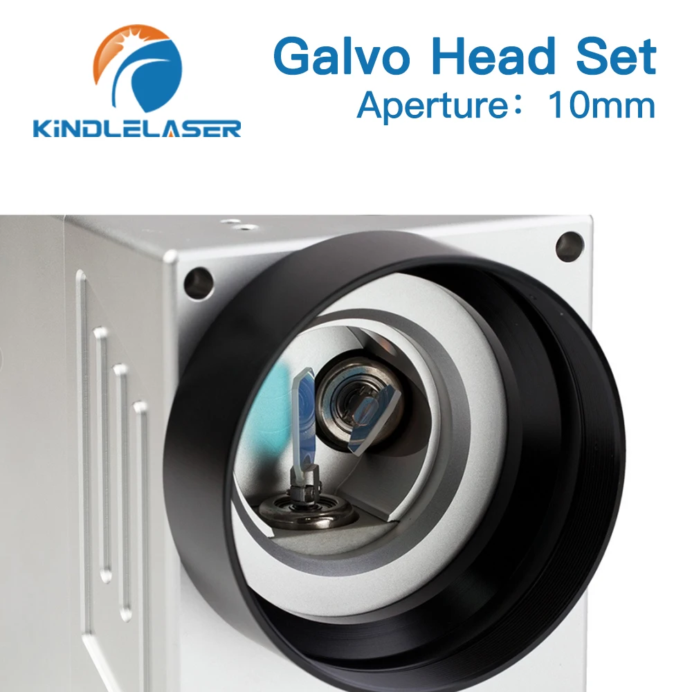 KINDLELASER 1064nm Fiber Laser Scanning Galvo Head SG7110 Input Aperture 10mm for Fiber Laser Marking