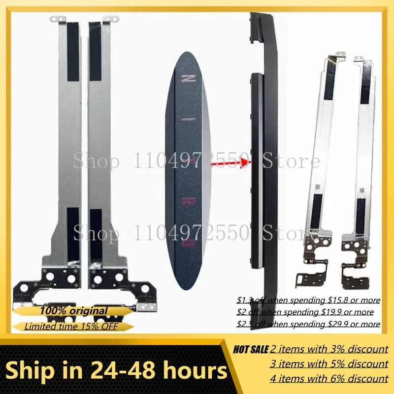 Para Acer Nitro 5 AN515-58 AN515-54 AN515-43 AN515-46 N22C1 N20C1, cubierta de bisagra para portátil, reemplazo de bisagra de pantalla para notebook