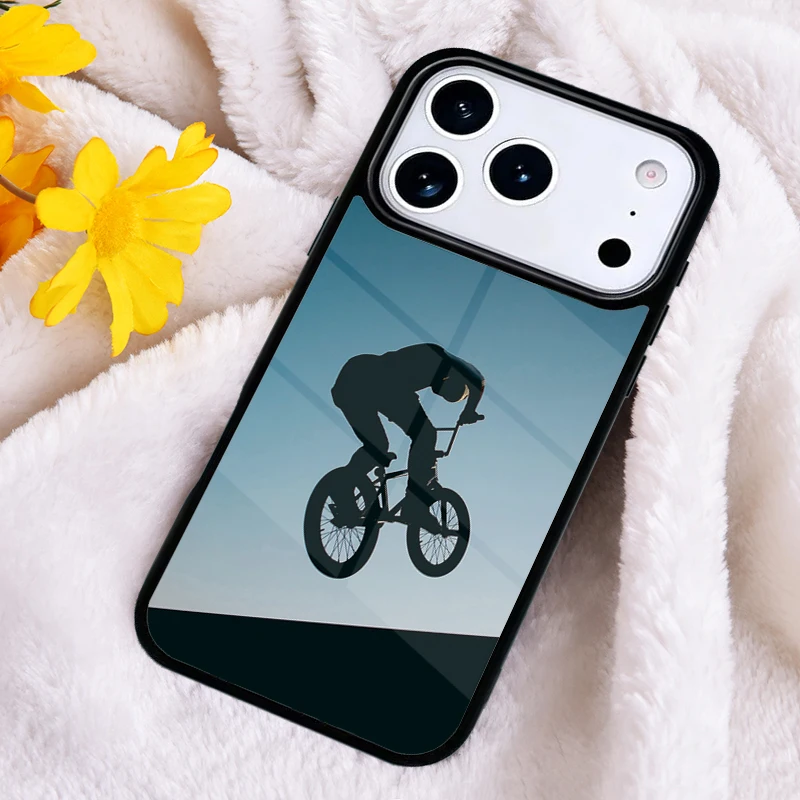 Love BMX Bike Sports capa Phone Case Cover for IPhone 11 12 13 14 15 16e 17 Pro Max  mobile for IPhone 17 Air