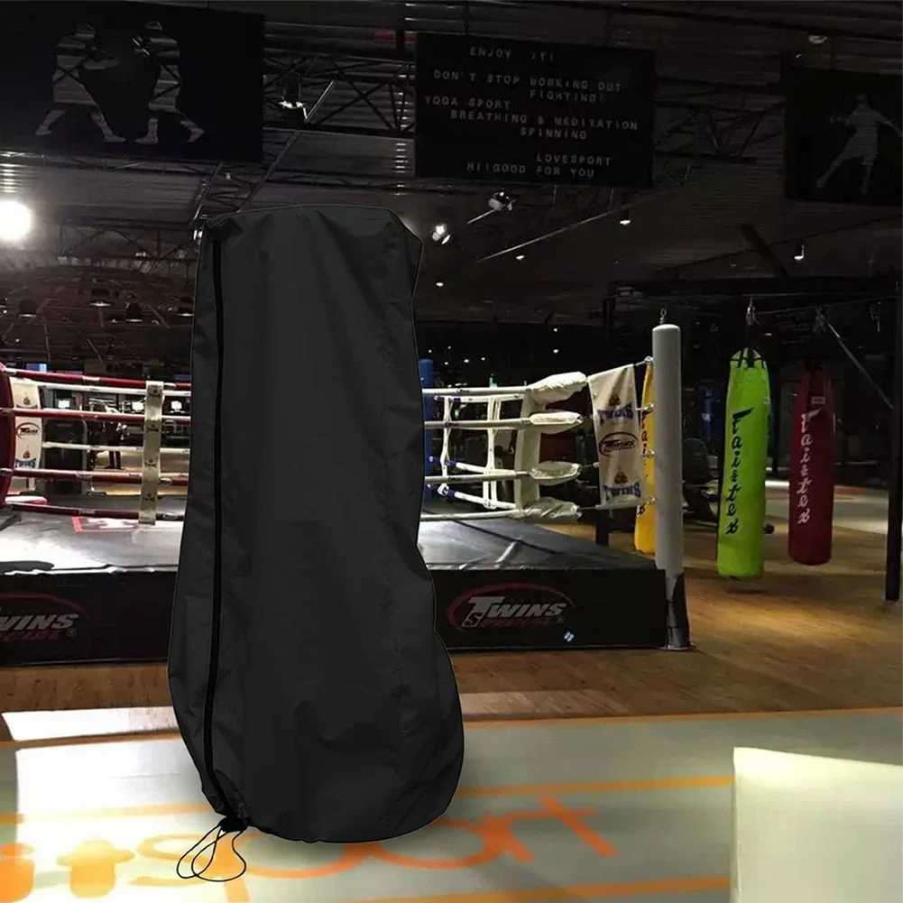 420D Vertical Sandbag Cover Black Waterproof Oxford Cloth Punching Bag Cover Heavy Punching Bag Cover Boxing Accessories