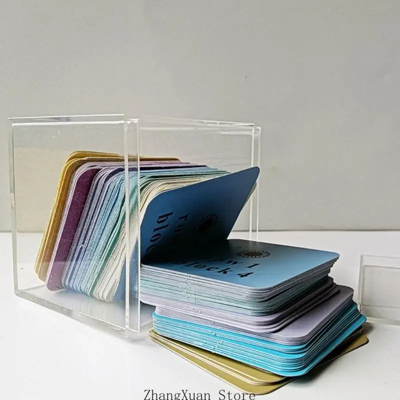 Quilt-Einheits-Organisationskarten-Set mit Befestigungslöchern, Papieraufzeichnungsmarkierungen für geplante, laufende und – Detail 10