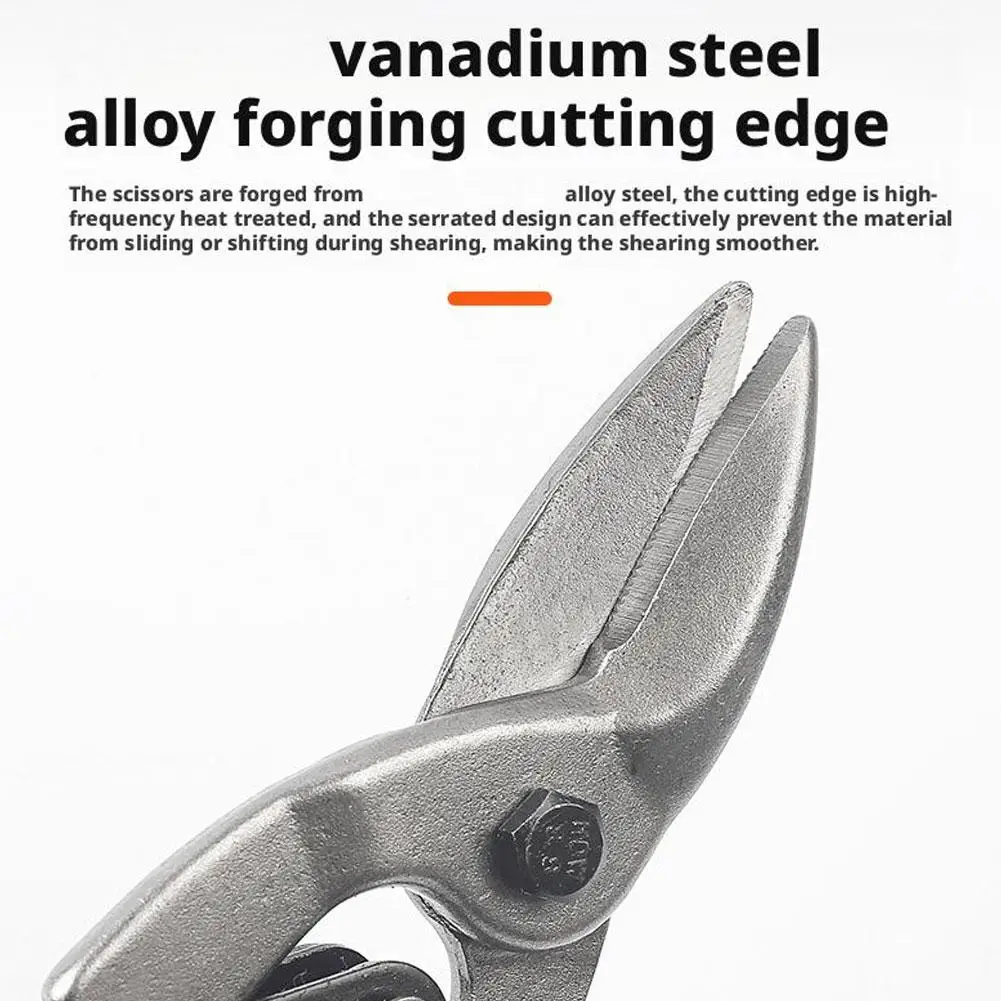 NEUE Multifunktionale Eisen Blatt Schere Luftfahrt Zinn Snips Heavy Duty Chrom Vanadium Stahl Metall Cutter Schere Für Schneiden Blatt – Detail 8