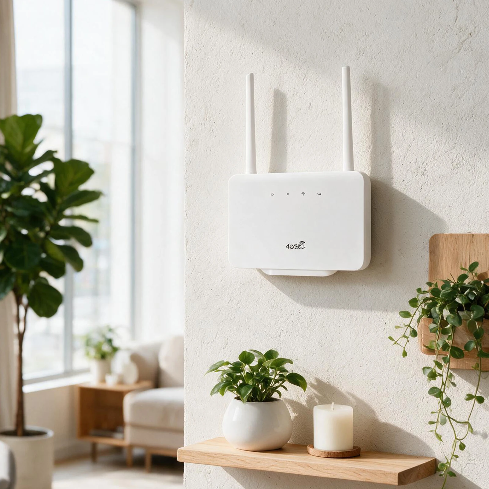 Portable 4G LTE Router SIM Card WiFi 6 300Mbps Plug-and-Play LAN WAN 10 Users 100m VPN Home Office Router