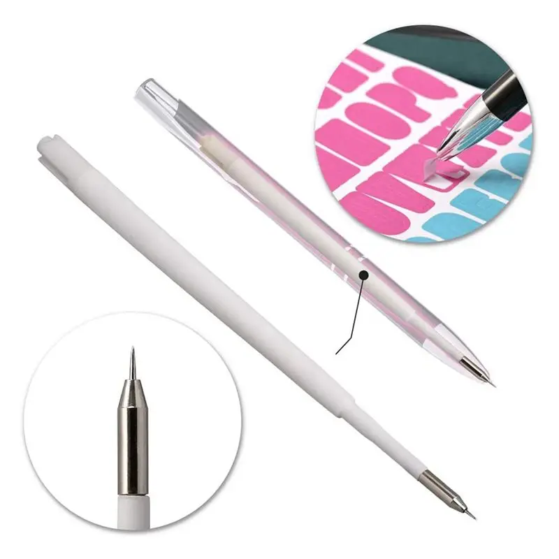 ABWZ-30 Pcs Fine Point Pin Pen Refills Spare Refill For Weeding Pens, Replace Refill Needle Pin Craft Vinyl Tools