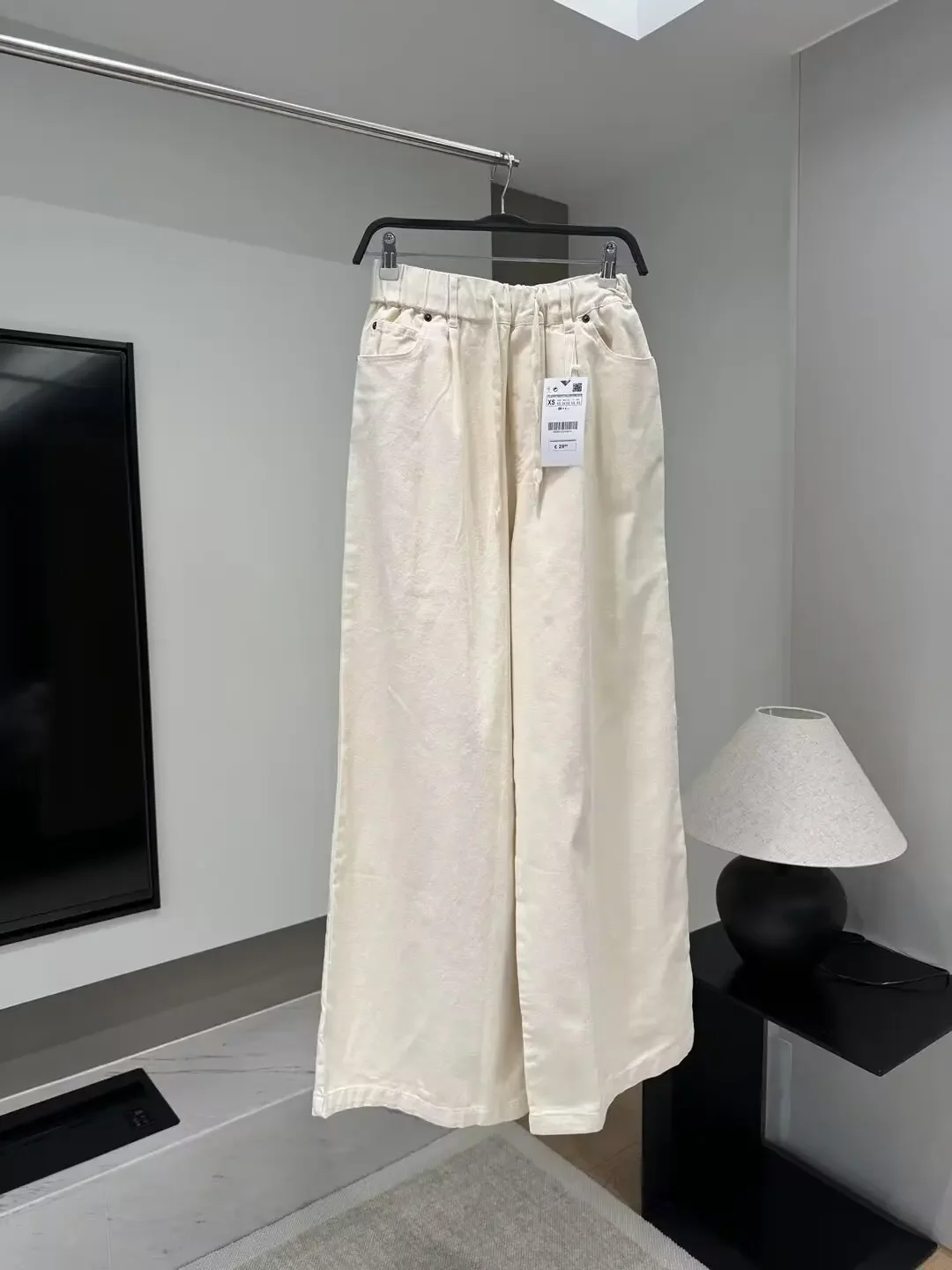 

Новинка 2024, модные шикарные повседневные свободные джинсовые брюки Joker с широкими штанинами в стиле ретро, джинсовые брюки с завышенной талией для женщин