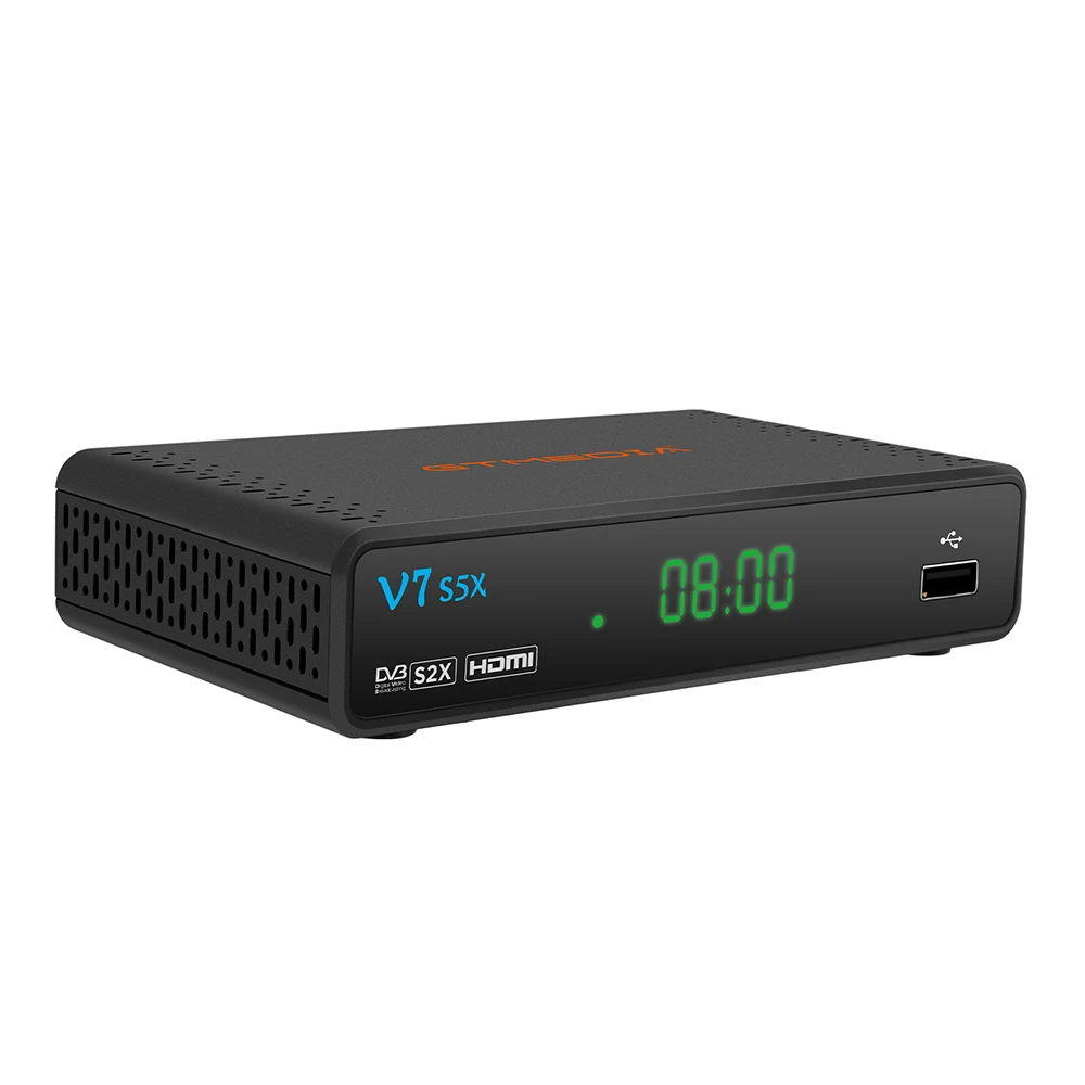 GTmedia V7 S5X  DVB-S S2 S2X Satellite Receiver Support H .265(8bit), AVS+,CCM, ACM, VCM,multi-stream/T2-MI Movie You tu Youporn