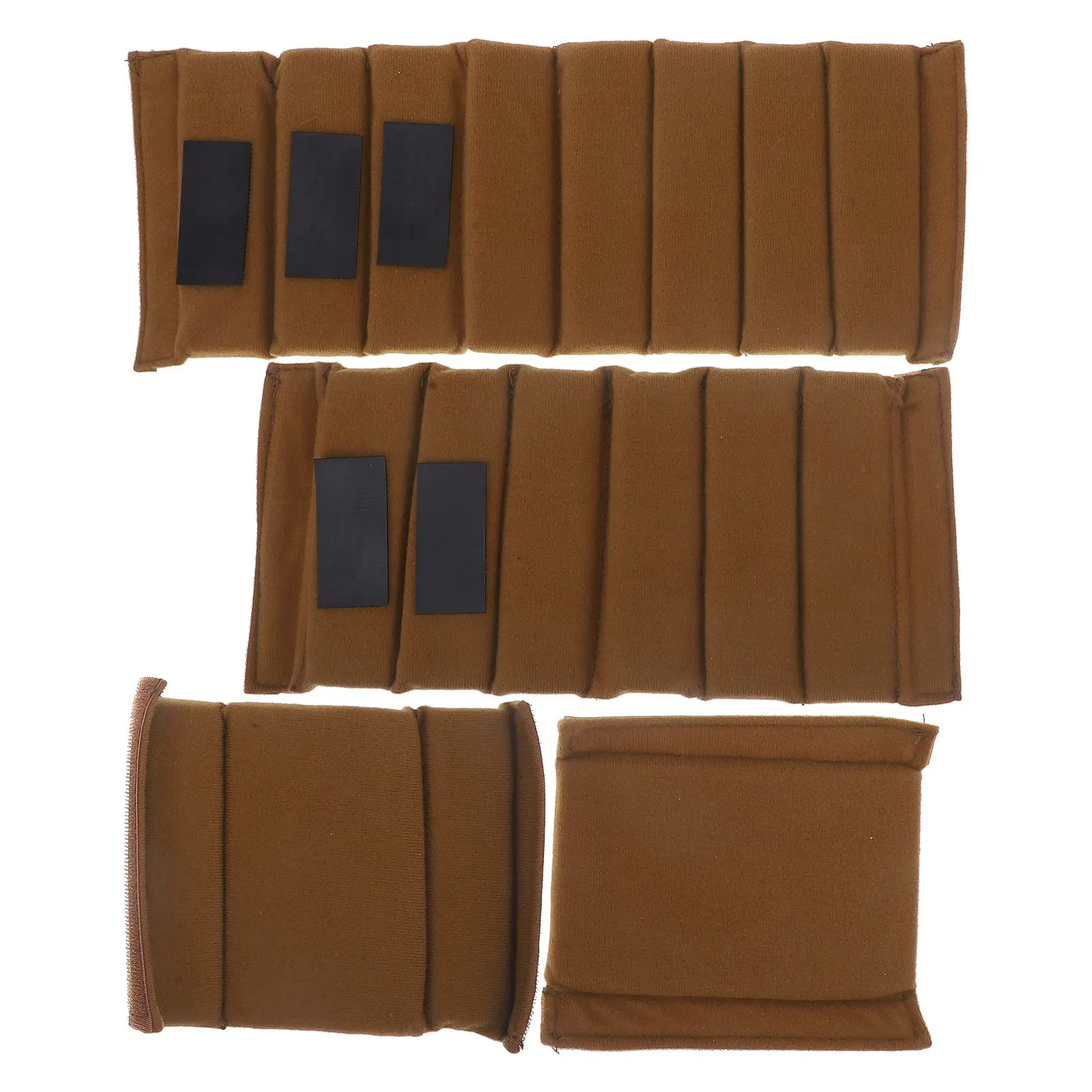 4Pcs Camera Bag Insert Divider with Self-Adhesive Hook and Loop Straps for Easy Custom Layout Protection Polyester Epe Foam