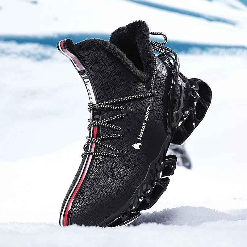 

2025 Winter New Men's Velvet Sports Shoes Fashion Outdoor Warm Leisure Running Shoes Size 39-46