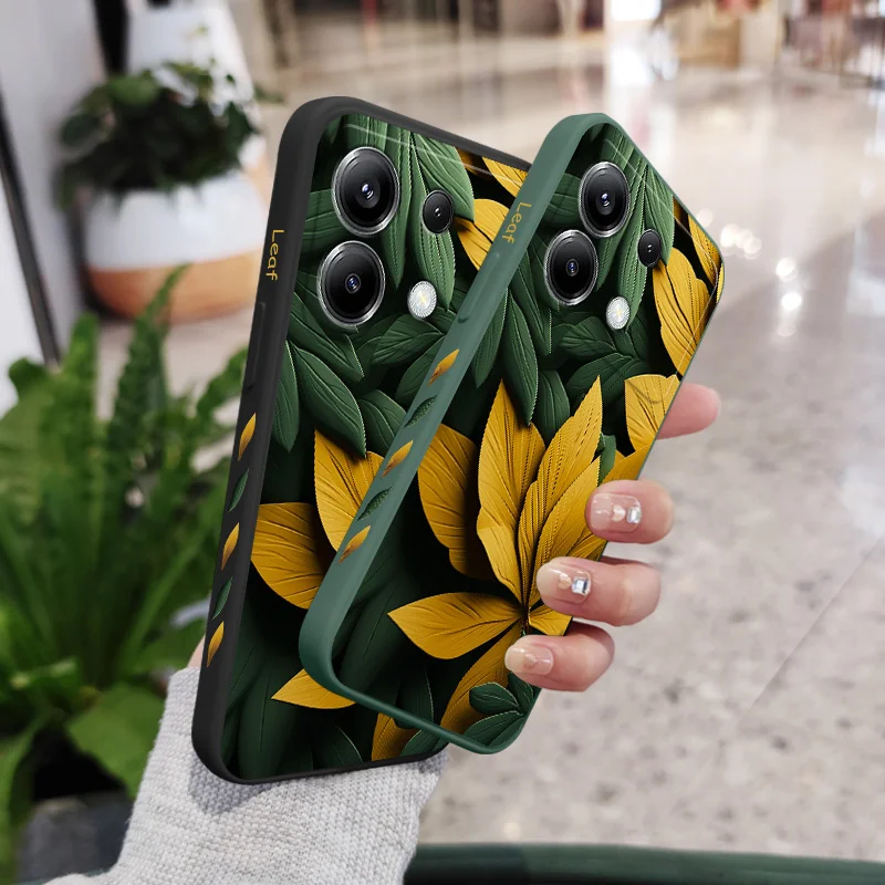 Carve A Leaf Phone Case For Xiaomi Poco X6 M5 M5S F5 X5 F4 X4 M4 F3 M3 X3 F2 Pro 4G 5G GT Silicone Cover