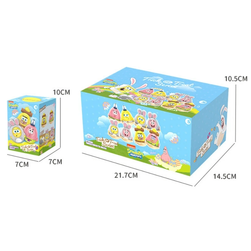 6 قطعة/المجموعة الأصلي صندوق أعمى سبونجبوب سكوير السراويل شخصيات كرتونية نموذج الشكل مفاجأة لعبة باتريك ستار الأطفال هدية