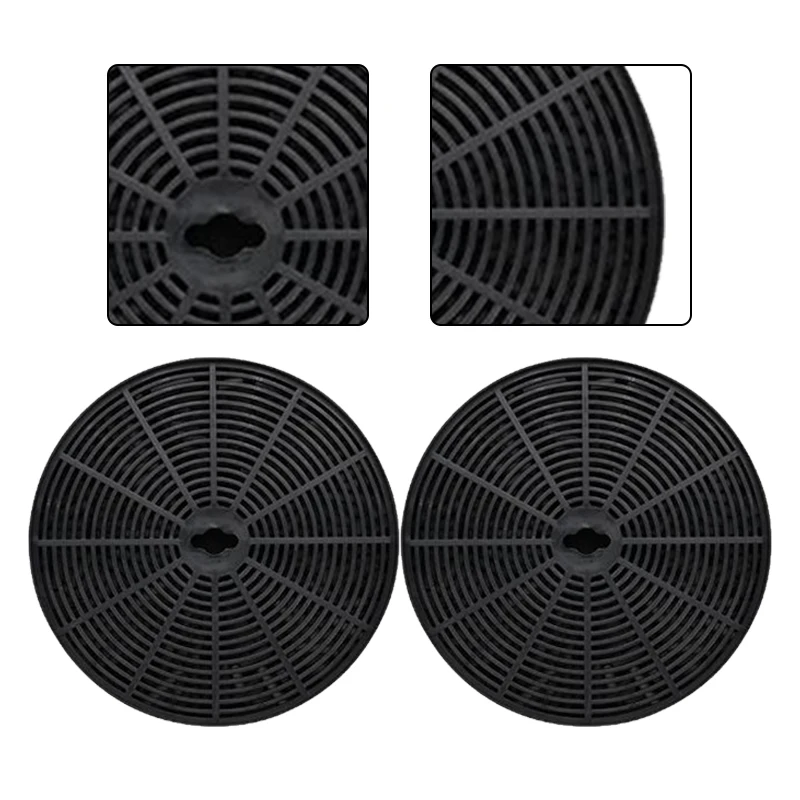 153*16 มม.ตัวกรองคาร์บอนที่เปิดใช้งานสําหรับห้องครัวเครื่องดูดควันอุปกรณ์เสริม 2PCS เครื่องใช้ในครัว Range Hood อะไหล่
