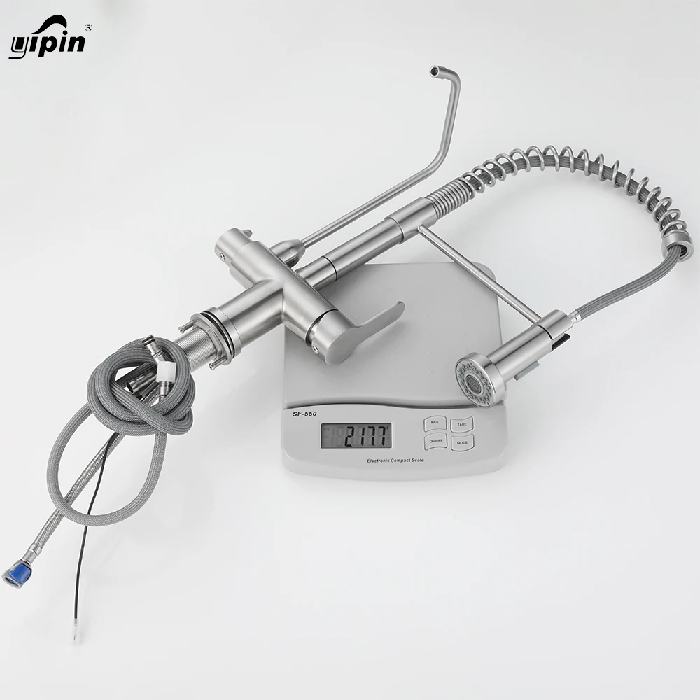 Water Purification Spring Faucet  Pull Out Black Kitchen Faucets Water Purifier Sensor Drinking Water Faucets