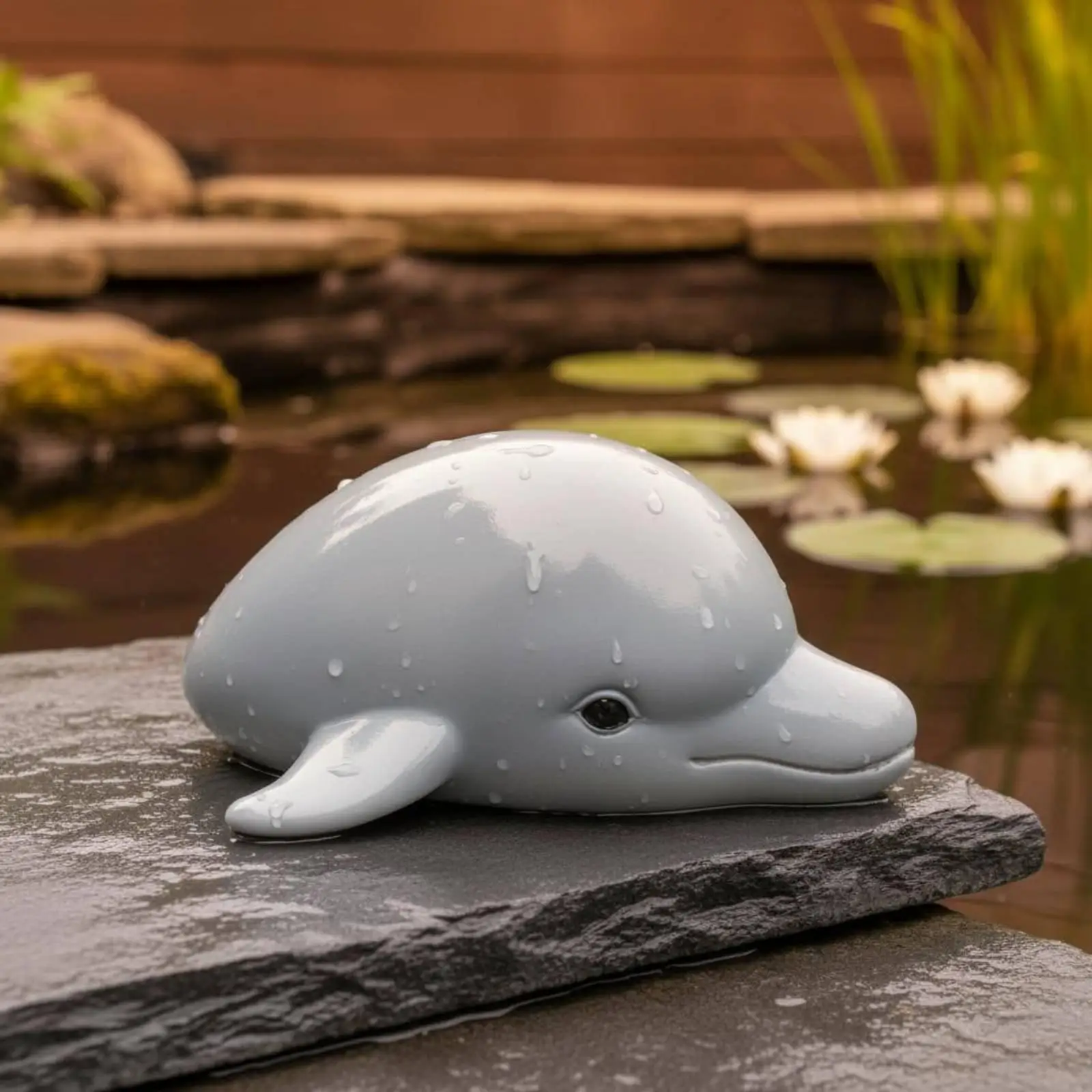 Floating Dolphin Head Realistic Look Resin Dolphin Figurine for Aquatic Aquarium