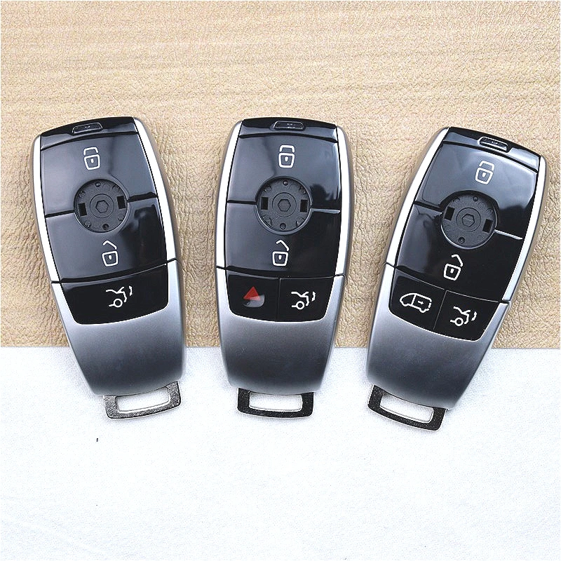 Car Key Fob Case Shell Housing for Mercedes Benz E Class E200 E260 E300 E320 W205 W213 W177 W222 A220 E63S AMG 4MATIC E400 E43