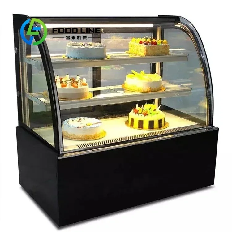 Double Layer Showcase Fridge Cake Refrigerator Fridge  Bakery Display Cabinet Cake Showcase Smart Refrigerated Display Case