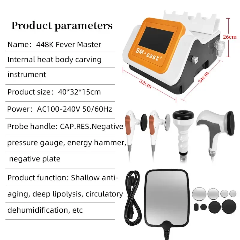 448K Fever Master Internal Heat Body Carving Instrument Vacuum Suction Warm Function, Negative Pressure Cupping