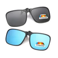 Nuevas gafas de sol polarizadas abatibles hacia arriba con Clip para conducir, lentes fotocromáticas antideslumbrantes UV400 oscuras, gafas de sol para miopía, gafas de sol para conductor de coche
