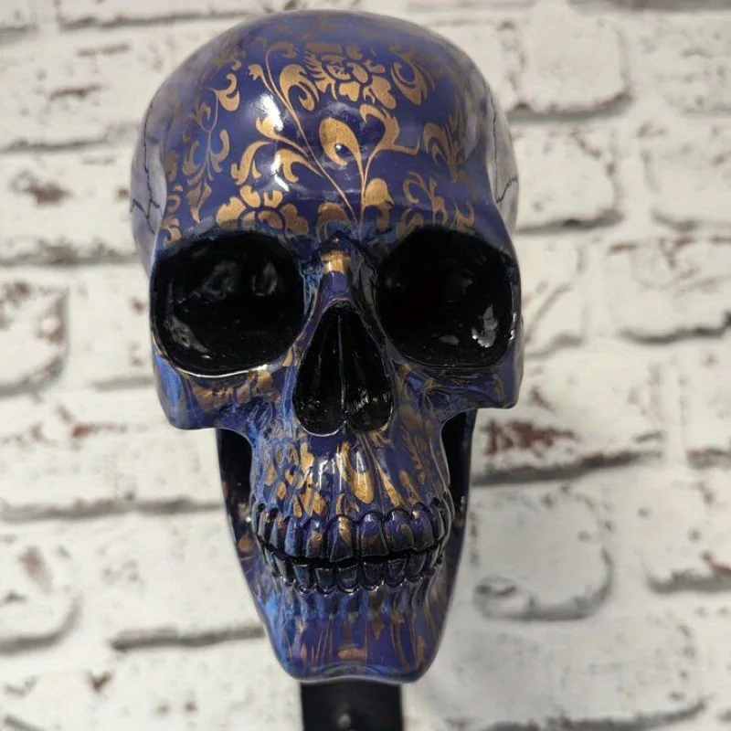 Creative Resin Skull Storage Rack Metal Shelf Home Atmosphere Decoration Ornaments Gifts