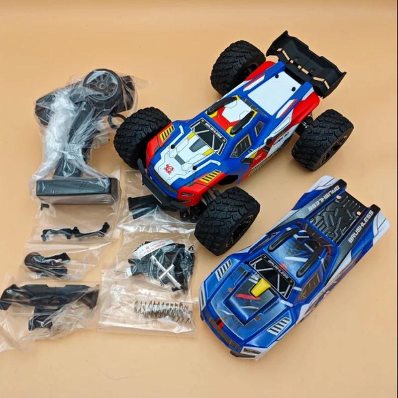MJX 14212 1/14 Remote Control Cars RC Brushless Monster Truck Dual Bodies Alloy Chassis High Speed Off-Road Racing Vehicle Gifts