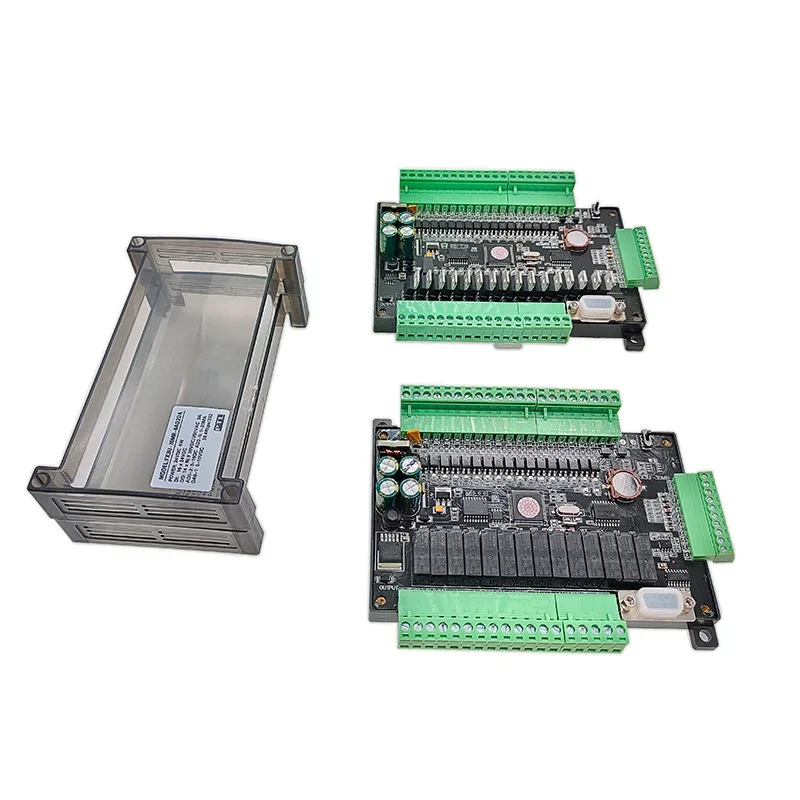 FX3U 30MR 32MT PLC Industrial Control Board - 38400bps Relay Transistor Controller with RS232 RS485 6AD 2DA Features