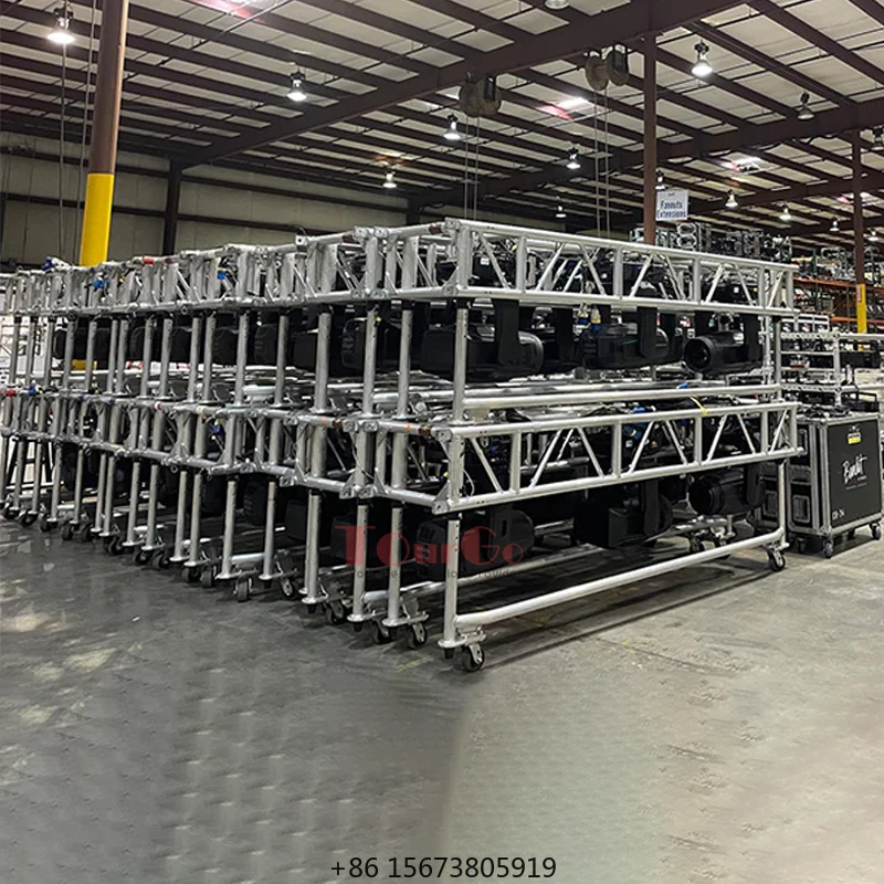 Aluminum Track Truss DJ Lighting Catwalk Trusses Concert Events Display System Led Mobile Portable Pre-rig Truss