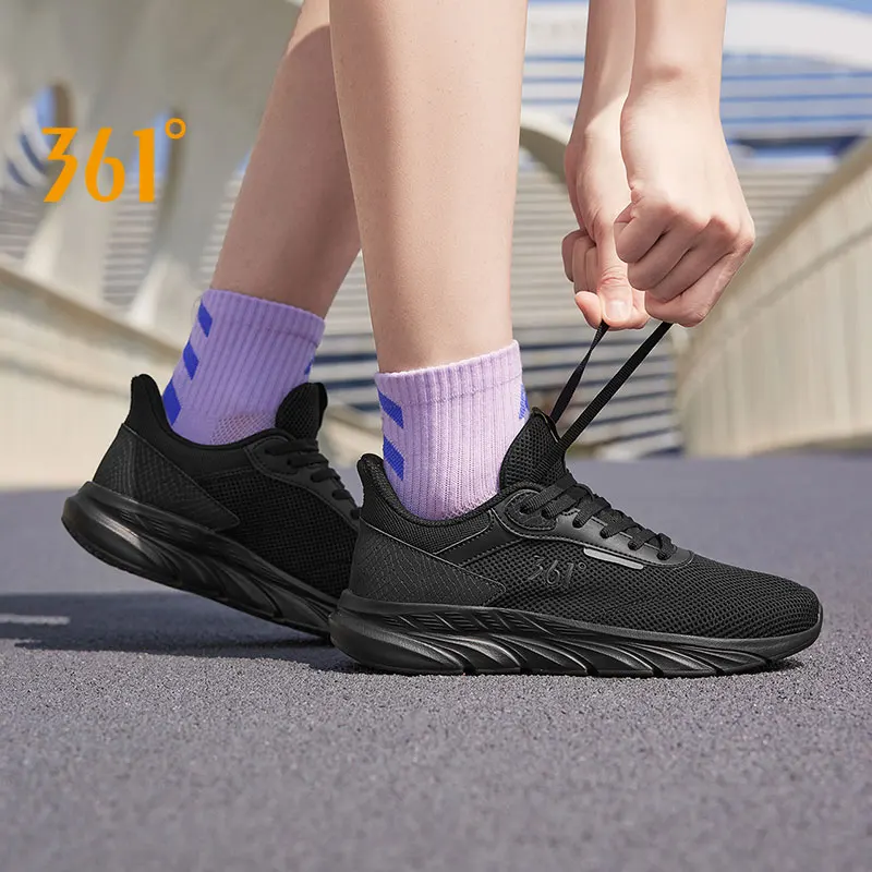 

361 Degrees Woman Running Shoes Summer New Style Entry Level Anti-slip Breathable Lightweight Rebound Female Sneakers 682422247F