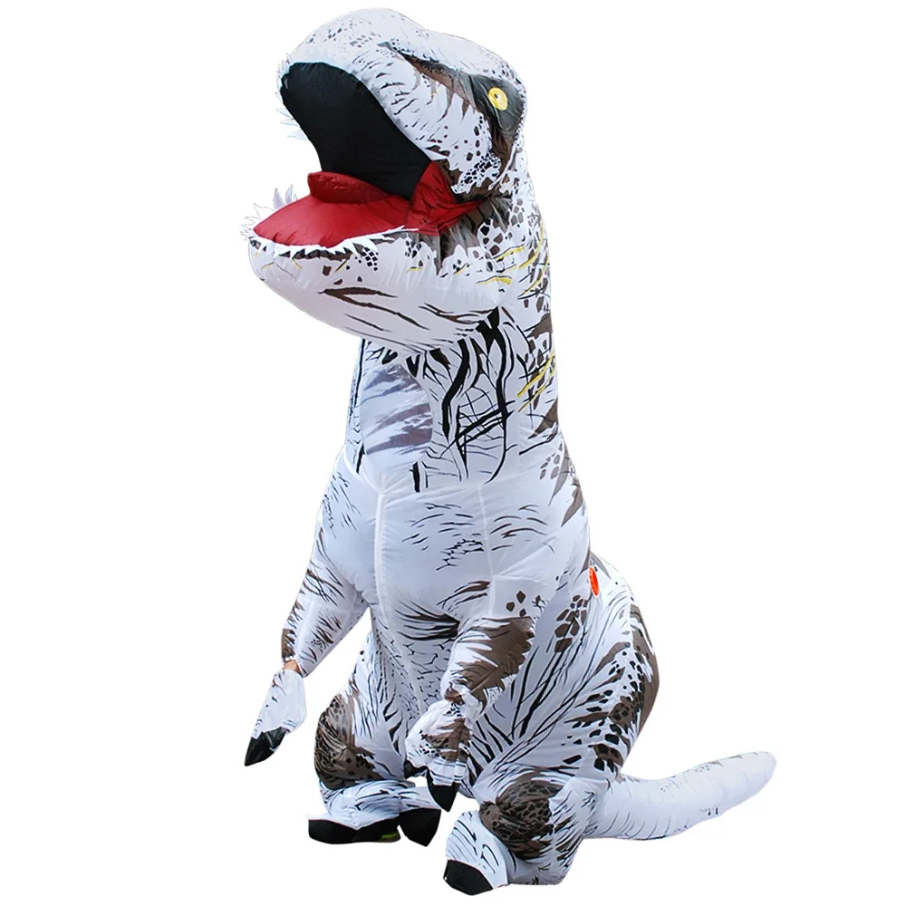 Adult Role-playing Fancy Mascot Dress Up,Halloween Anime Kids T-rex Inflatable Suit Dinosaur Costume Children