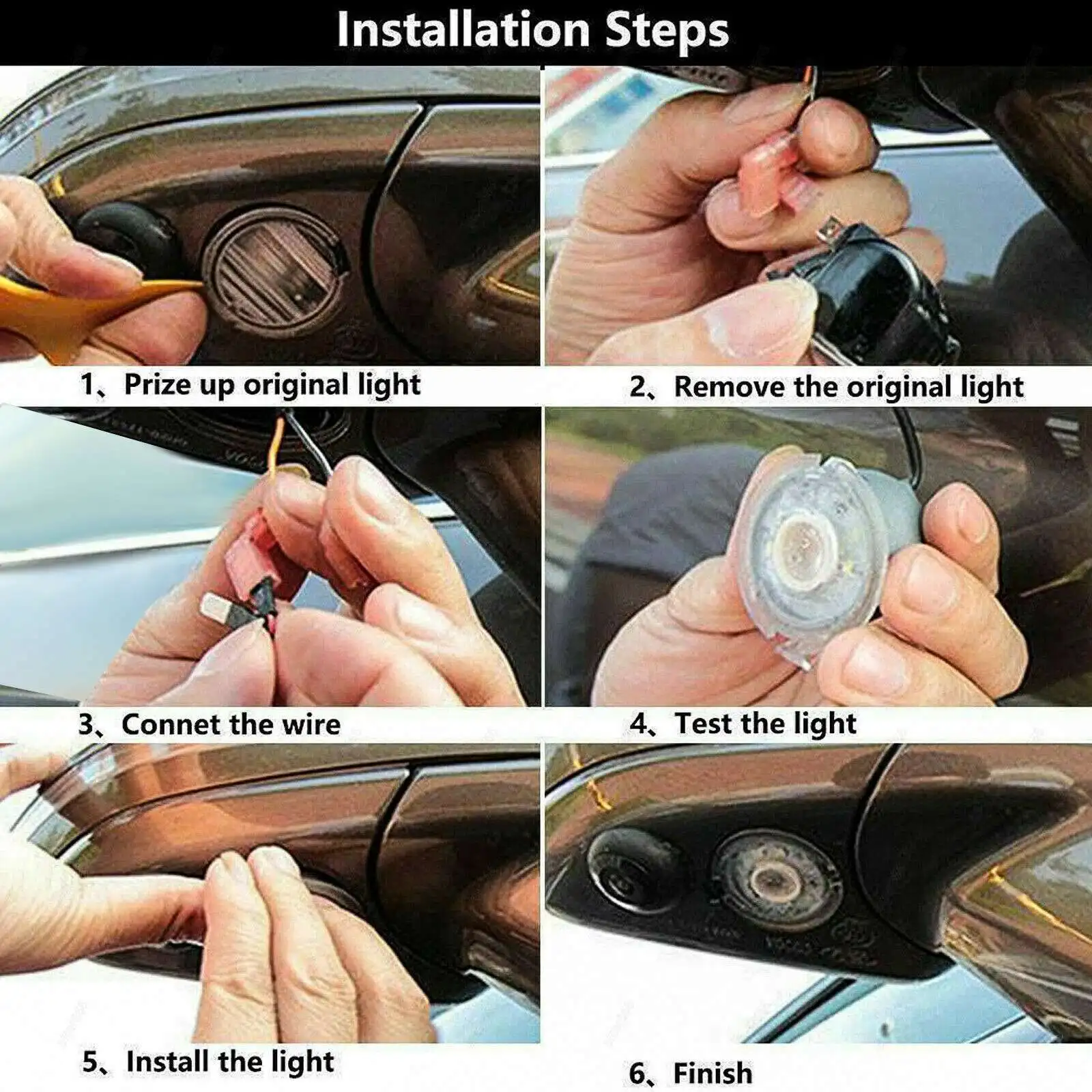 

Прочный автомобильный указатель поворота зеркала заднего вида для VW Golf 5 Jetta MK5