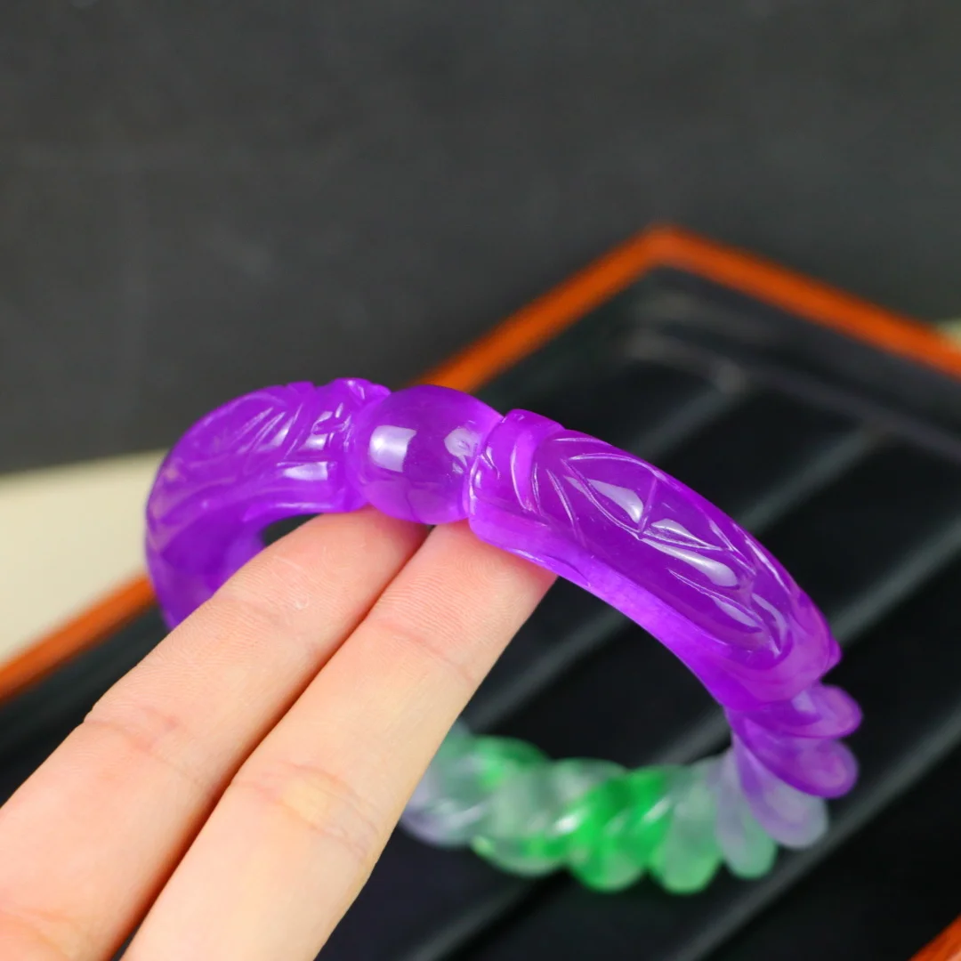 

Classic Natural Stone Purple Bracelet for Men and Women Dance Party Gift Jewelry Fashion Accessories