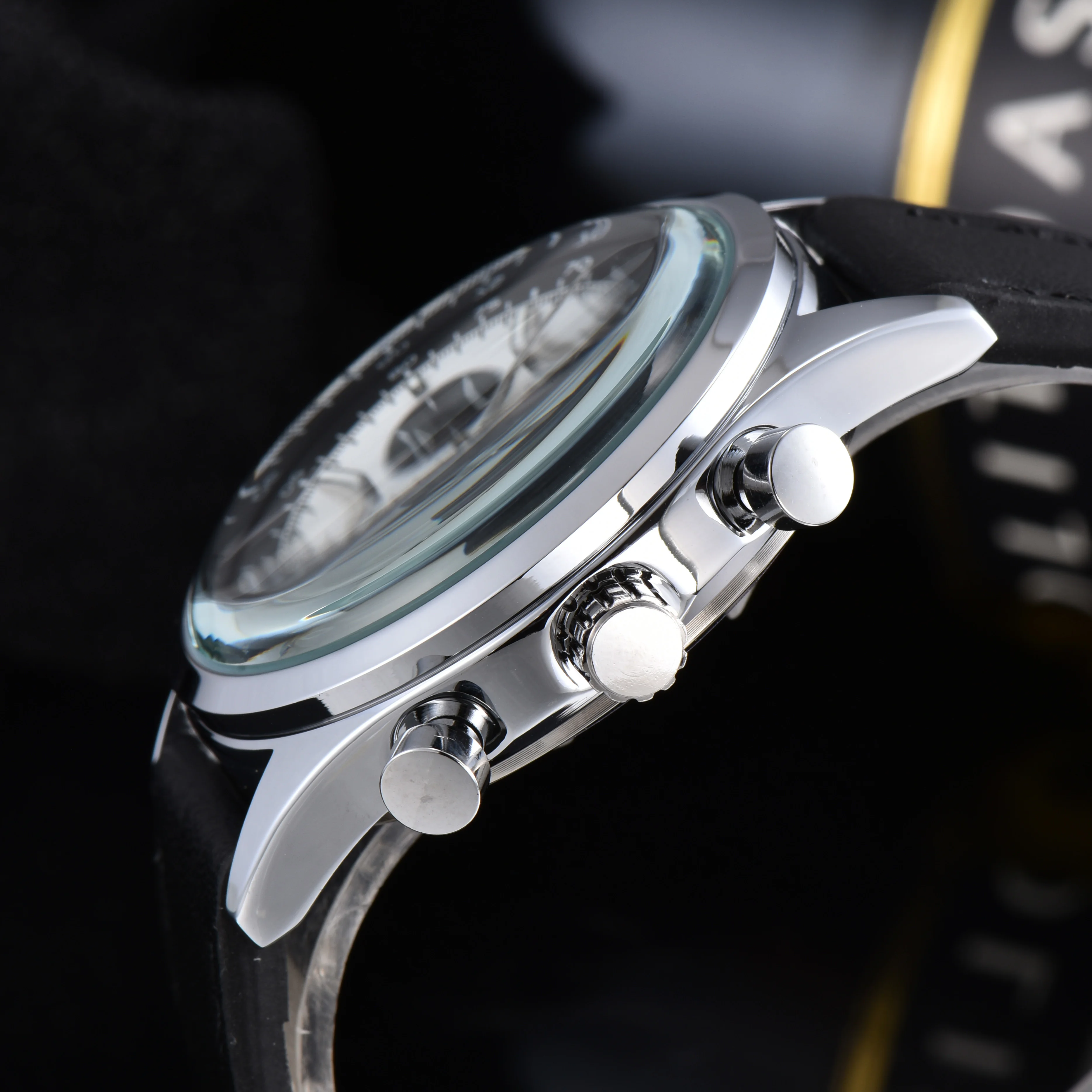 Fashionable Business Multifunctional Seagull 1963 Men's Watch Classic Retro Quartz Clock Waterproof Luxury Date Chronograph