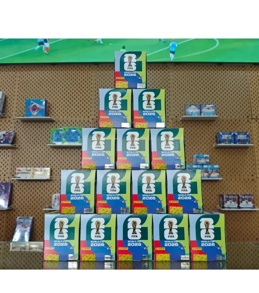 Autocollants officiels de la Coupe du monde FIFA 2026 Panini, authentiques, en boîte originale, album d'autocollants limité, collection de cartes de football TCG, jouet