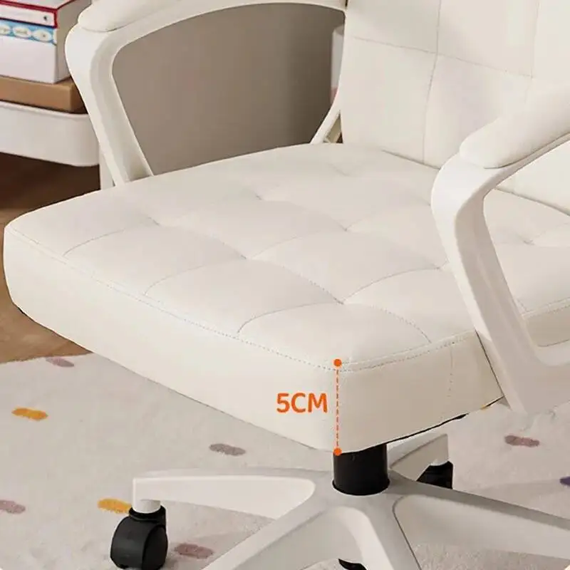 

Glides Ergonomic Office Chair Wheels Back Luxury Office Chair Gaming Boys Aesthetic Sillas De Oficina Furniture Decoration