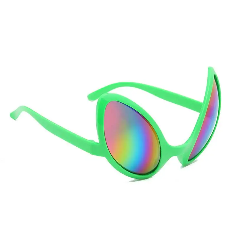 Funny Alien Glasses Novelty Alien Glasses Funny Party Costume Eyeglasses Rainbow Lens Sunglasses Halloween Party Props Supplies