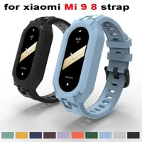 Soft TPU Silicone For Mi Band 9 8 Strap For Xiaomi Mi Band Wrist Strap Correa Watch Replacement Miband 8 9 Sports Bracelet band