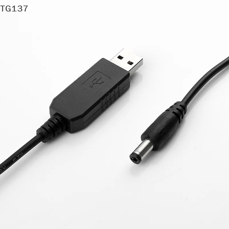 1Pcs DC 5V-12V Boost Voltage Cable USB Converter Adapter Power Bank Router Cord