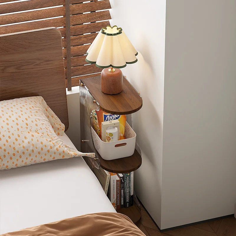 

Space-saving Layered Storage Shelf for Bedroom Bed Side Cabinet Multi-function Children's Room Bookshelf