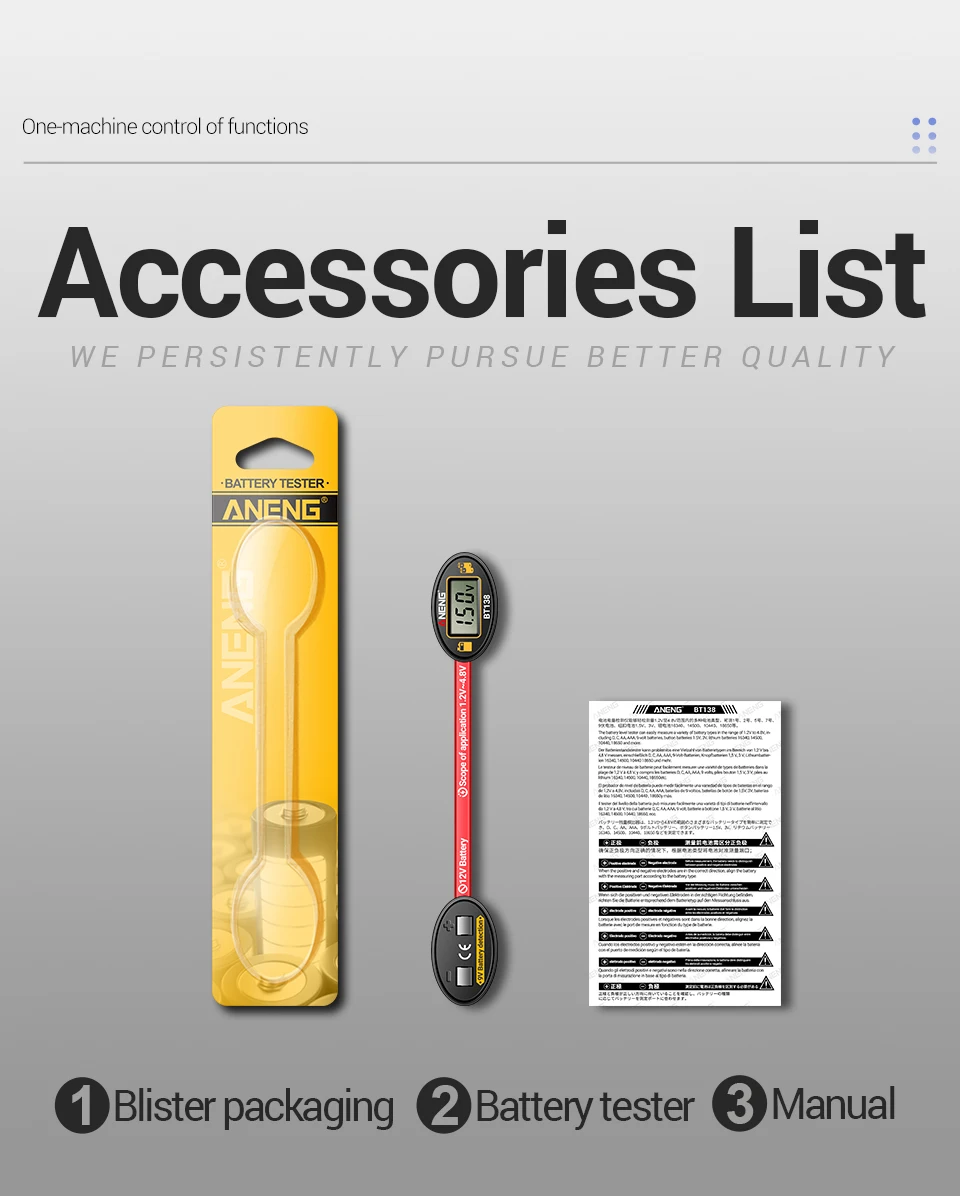 ANENG Digital Multimeter Professional Tester SZ303 AC / DC Spannungsstromwiderstand NCV Induktion Hintergrundbeleuchtung Bildschirm Hochpräzision professionelle elektrische Erkennungswerkzeuge – Detail 33