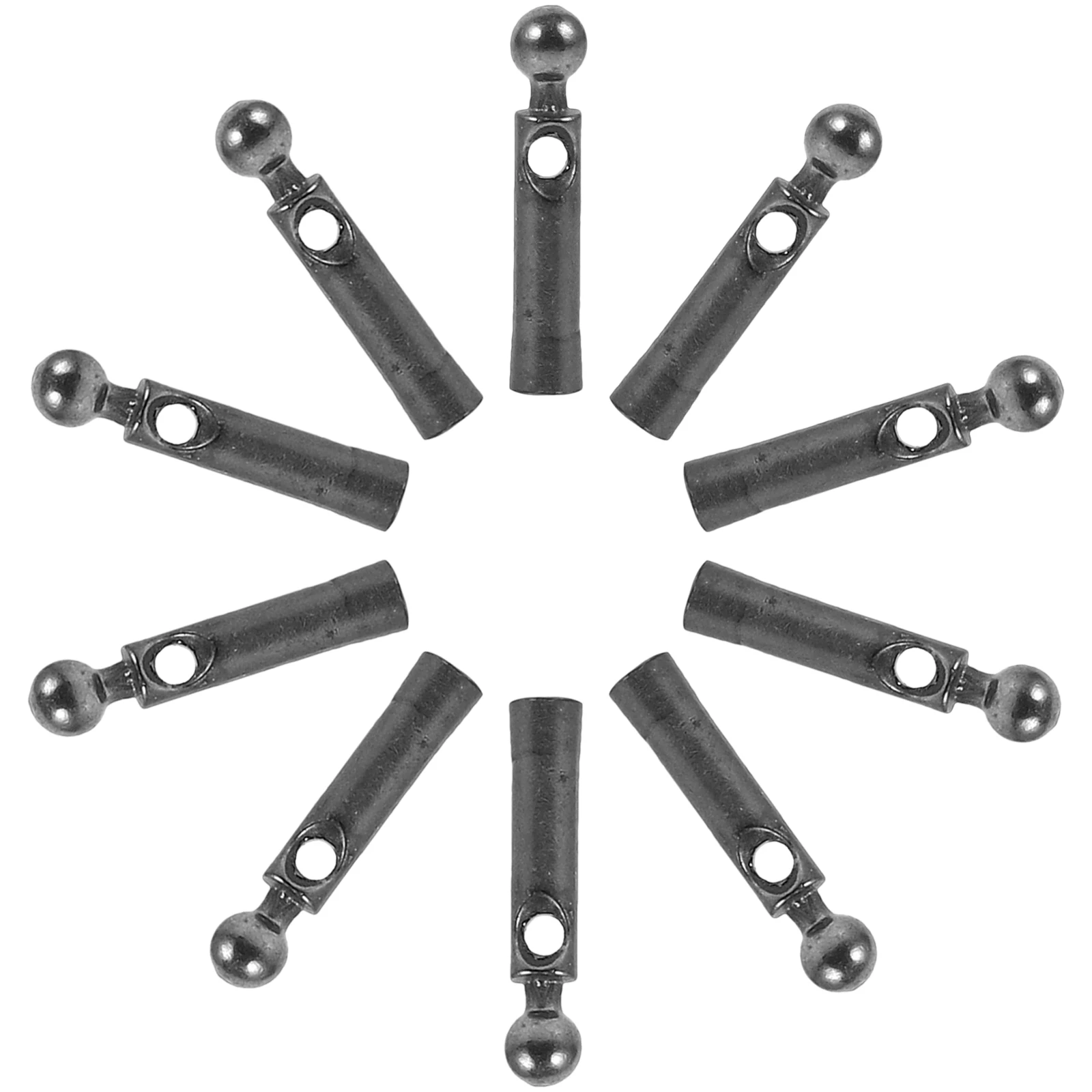 

10pcs Umbrella Tail Beads 15X1.8mm Hole Metal Durable Replacement Parts Folding Rain Umbrella Repair Accessories