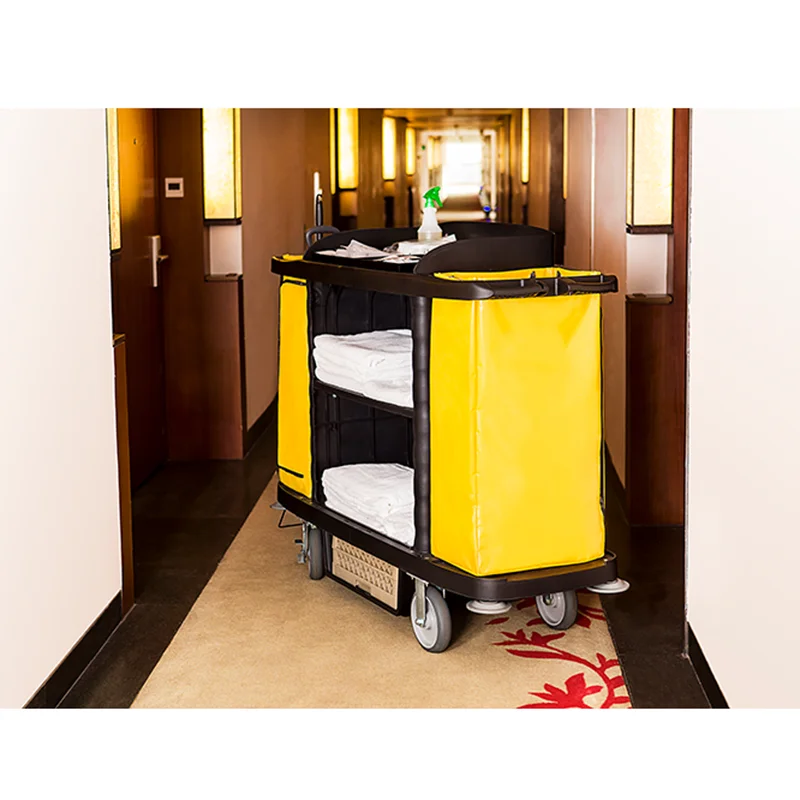 Housekeeping Carts Clean Linen Cleaning Hotel Supplies Cleaning Garbage Carts