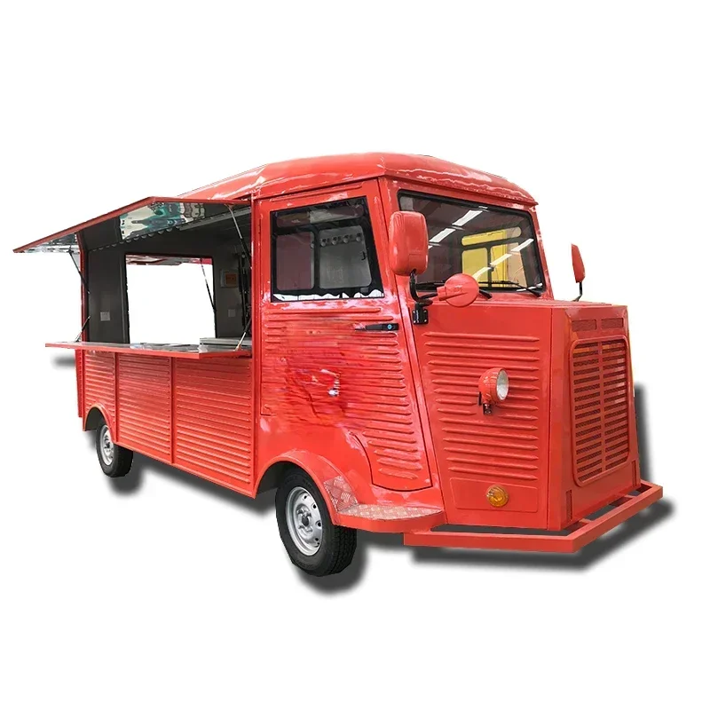 4 Wheels Electric Mobile Food Cart Street Fast Food Truck Kitchen Coffee Bubble Tea Ice Cream Vending KIosk Dinning CarHot Sales