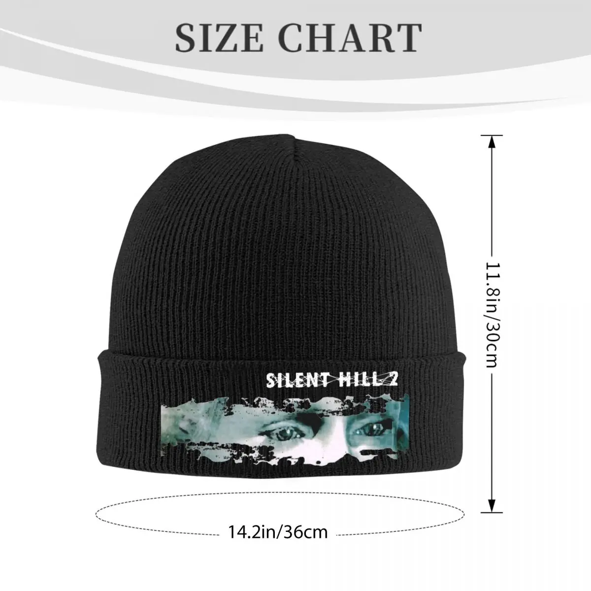 Silent Hill 2 Bonnet Hats Skullies Beanies Men Women Y2K Cool Head Wrap Beanie Hats Spring Hippie Printed Cap